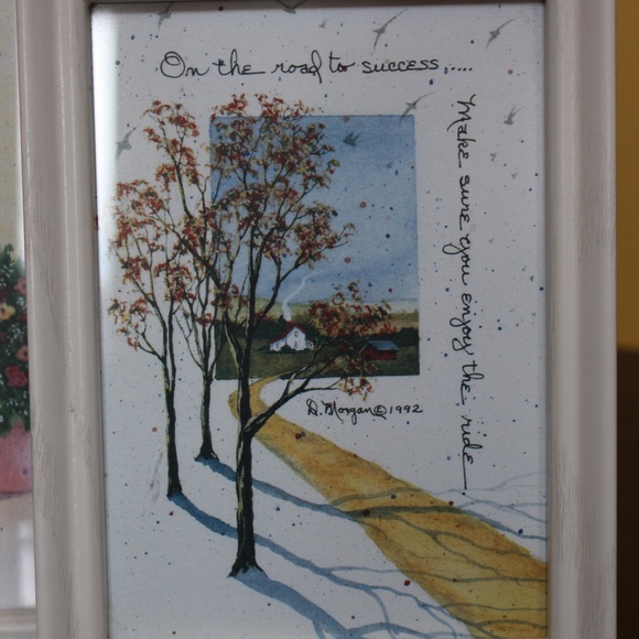 2 = D.Morgan Vintage framed Art - Picture 4 of 12